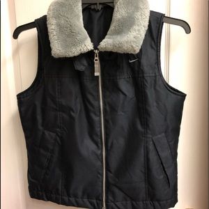 New Nike faux fur collar vest.
